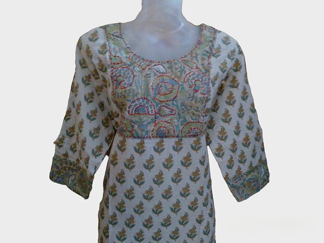 KUR7- Patchwork kurti