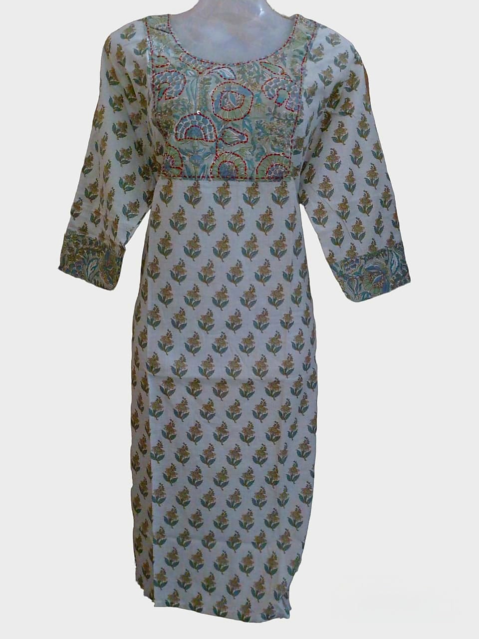 KUR7- Patchwork kurti