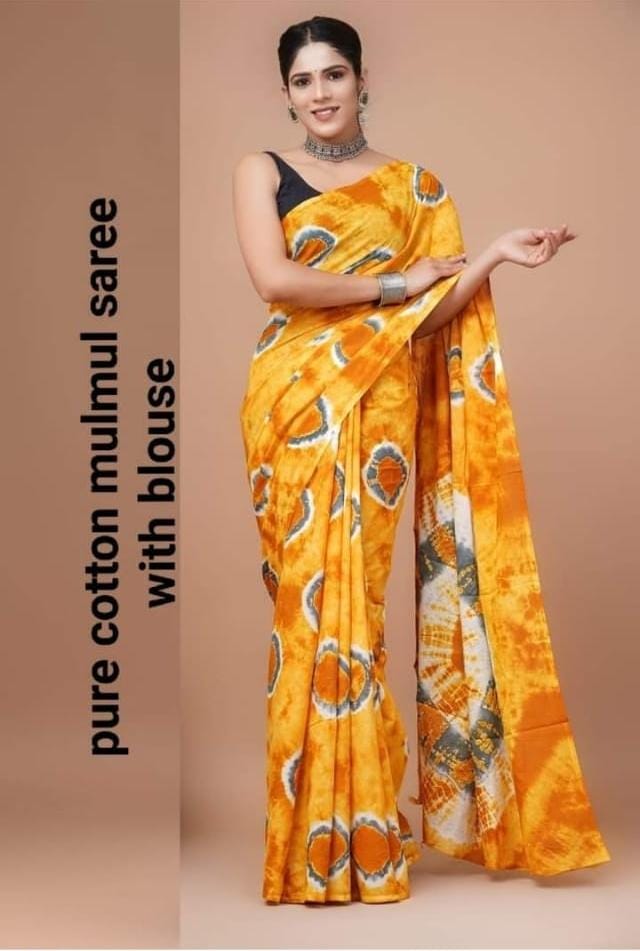 Cotton Mul-mul Saree