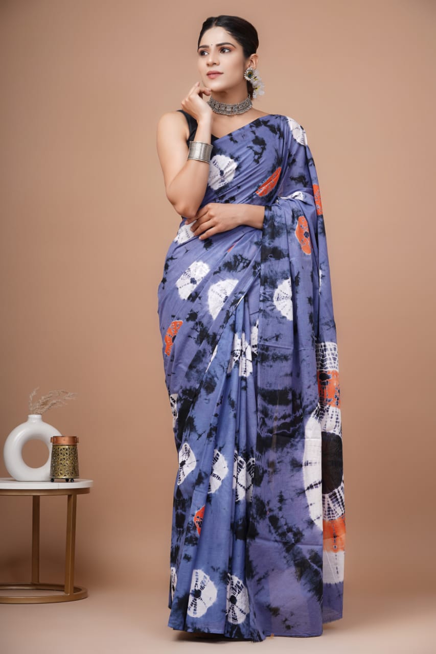 Cotton Mul-mul Saree