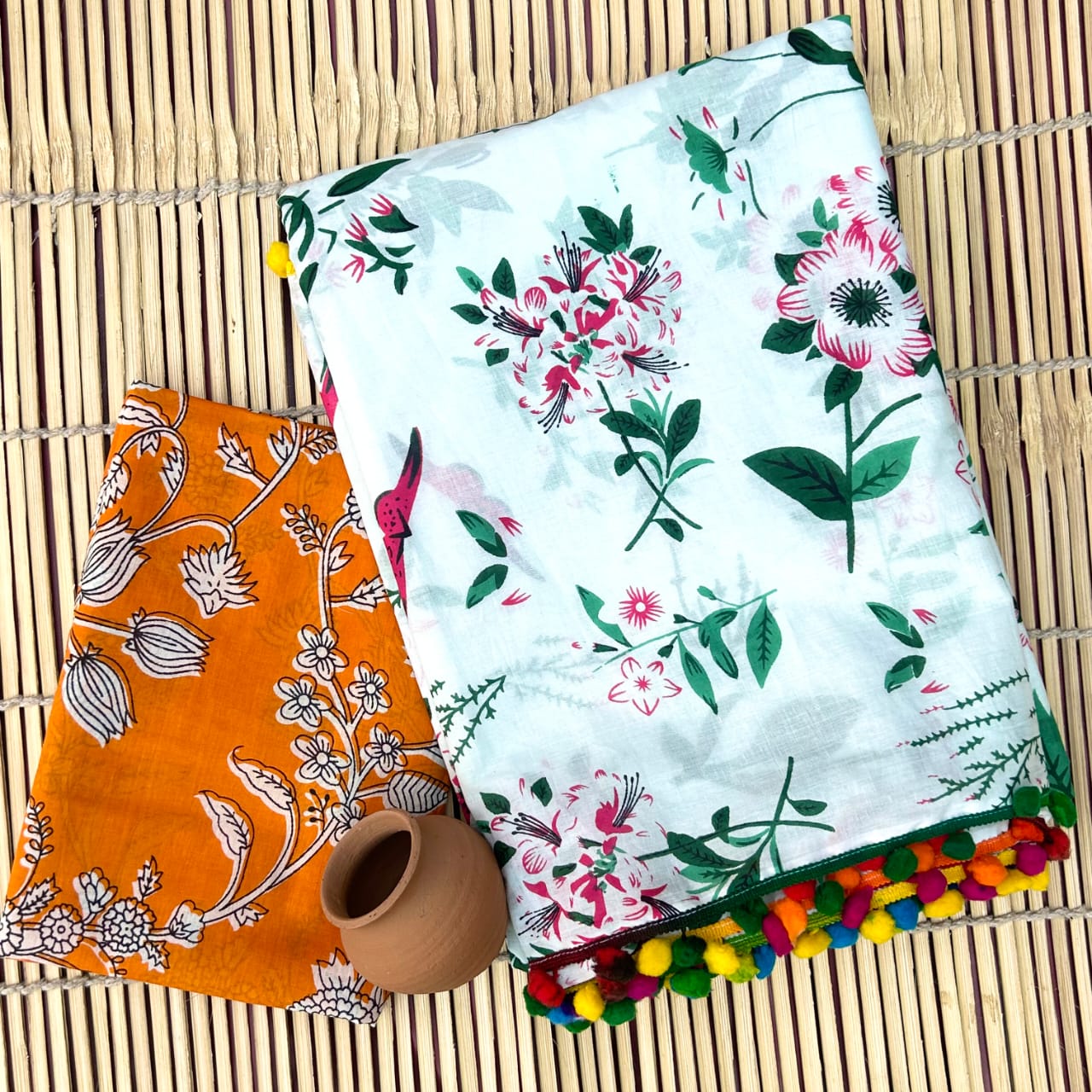 Cotton Mul-mul Saree