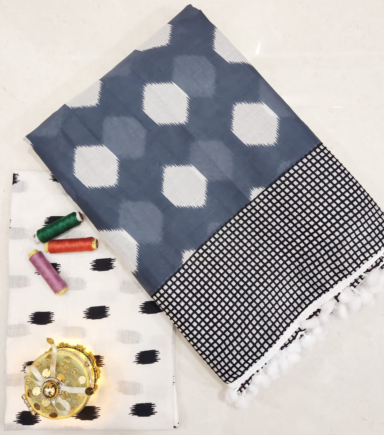 Cotton Mul-mul Saree