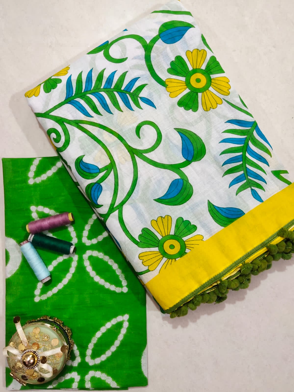 Cotton Mul-mul Saree