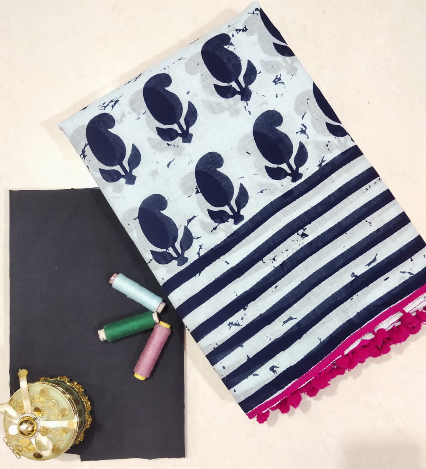 Cotton Mul-mul Saree
