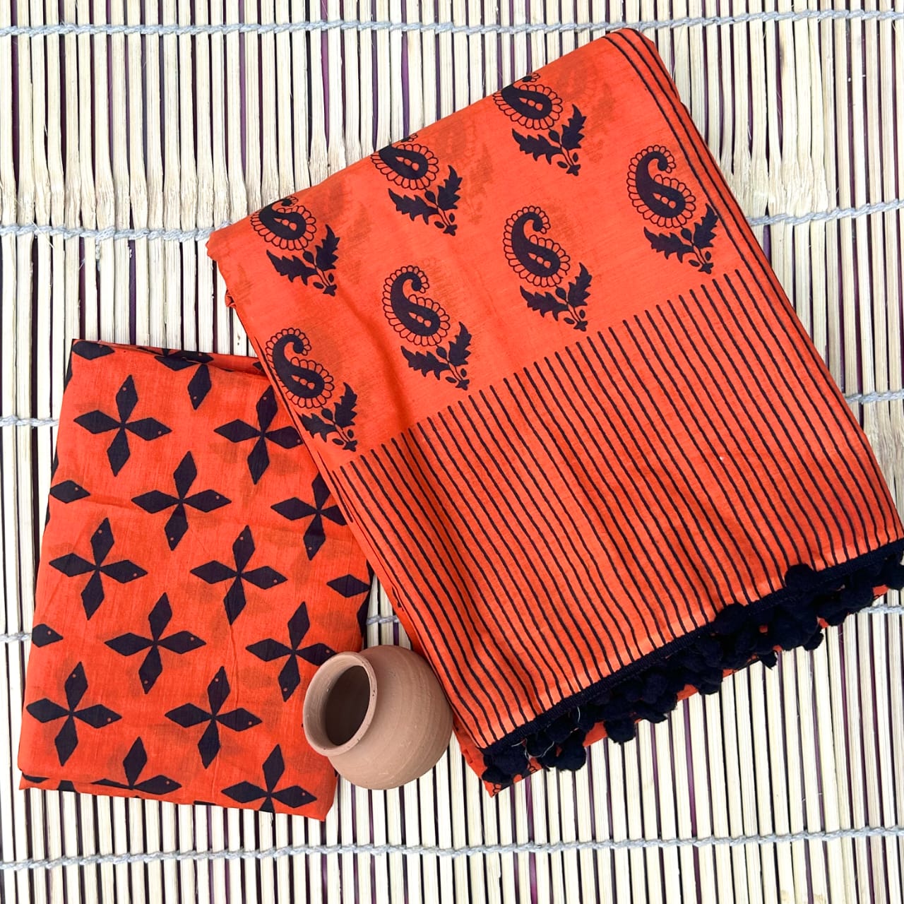 Cotton Mul-mul Saree