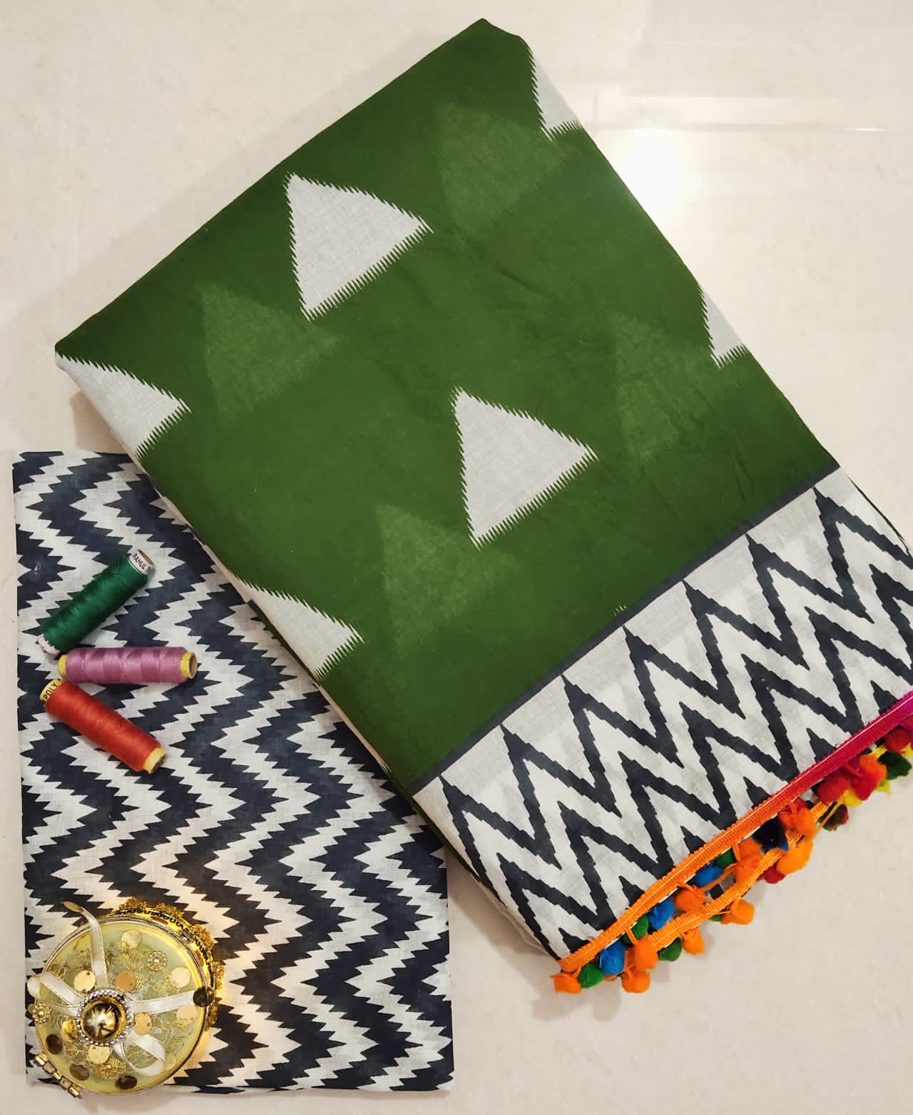 Cotton Mul-mul Saree