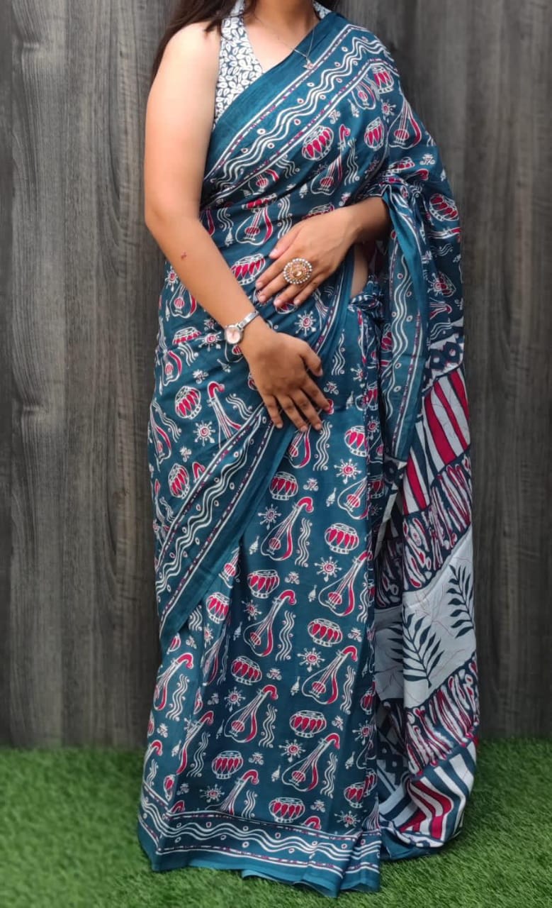 Cotton Mul-mul Saree