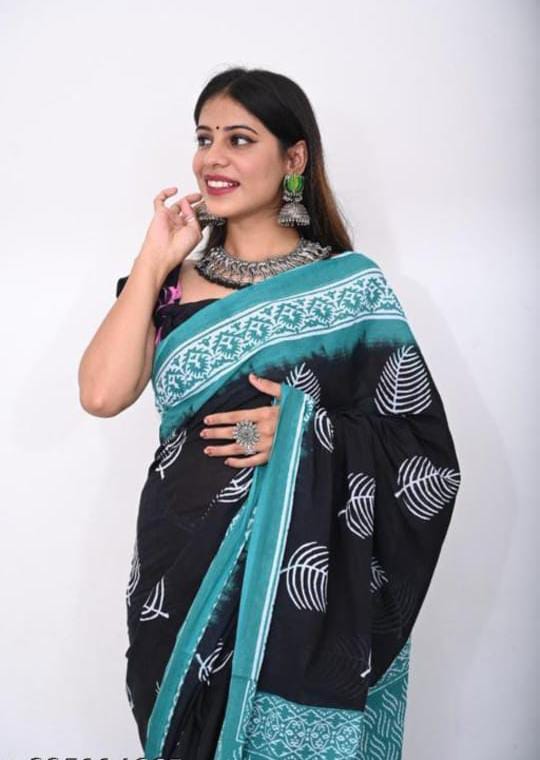 Cotton Mul-mul Saree