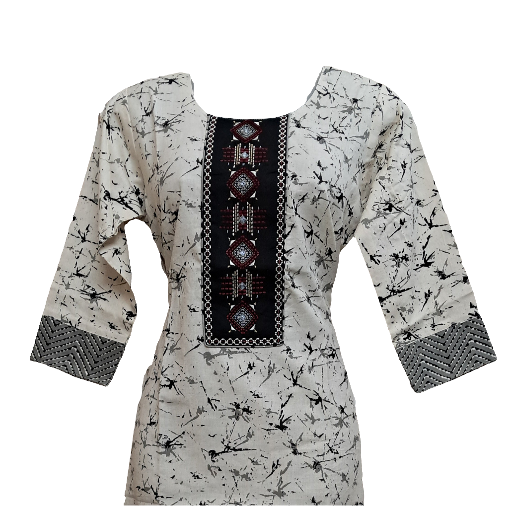 CKUR2- NECKWOK KURTI