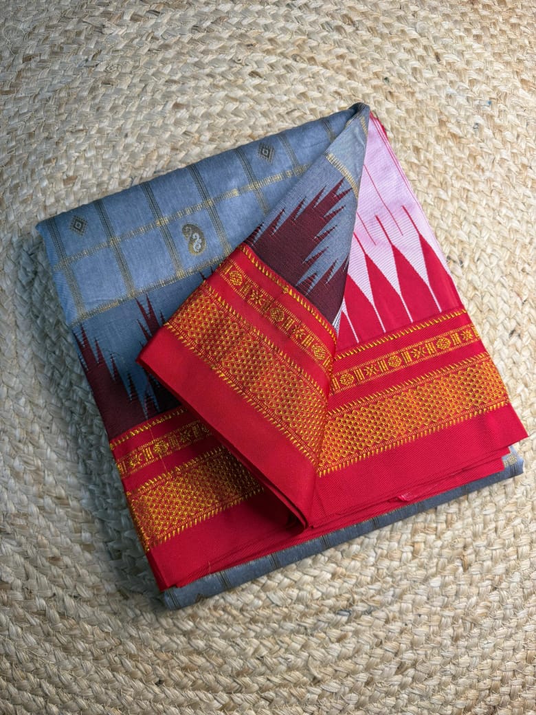 SAR22- CHECK SAREE