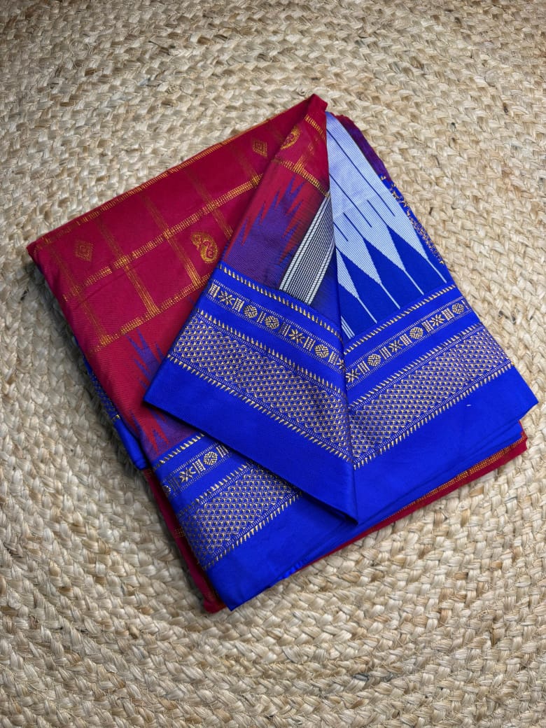 SAR22- CHECK SAREE