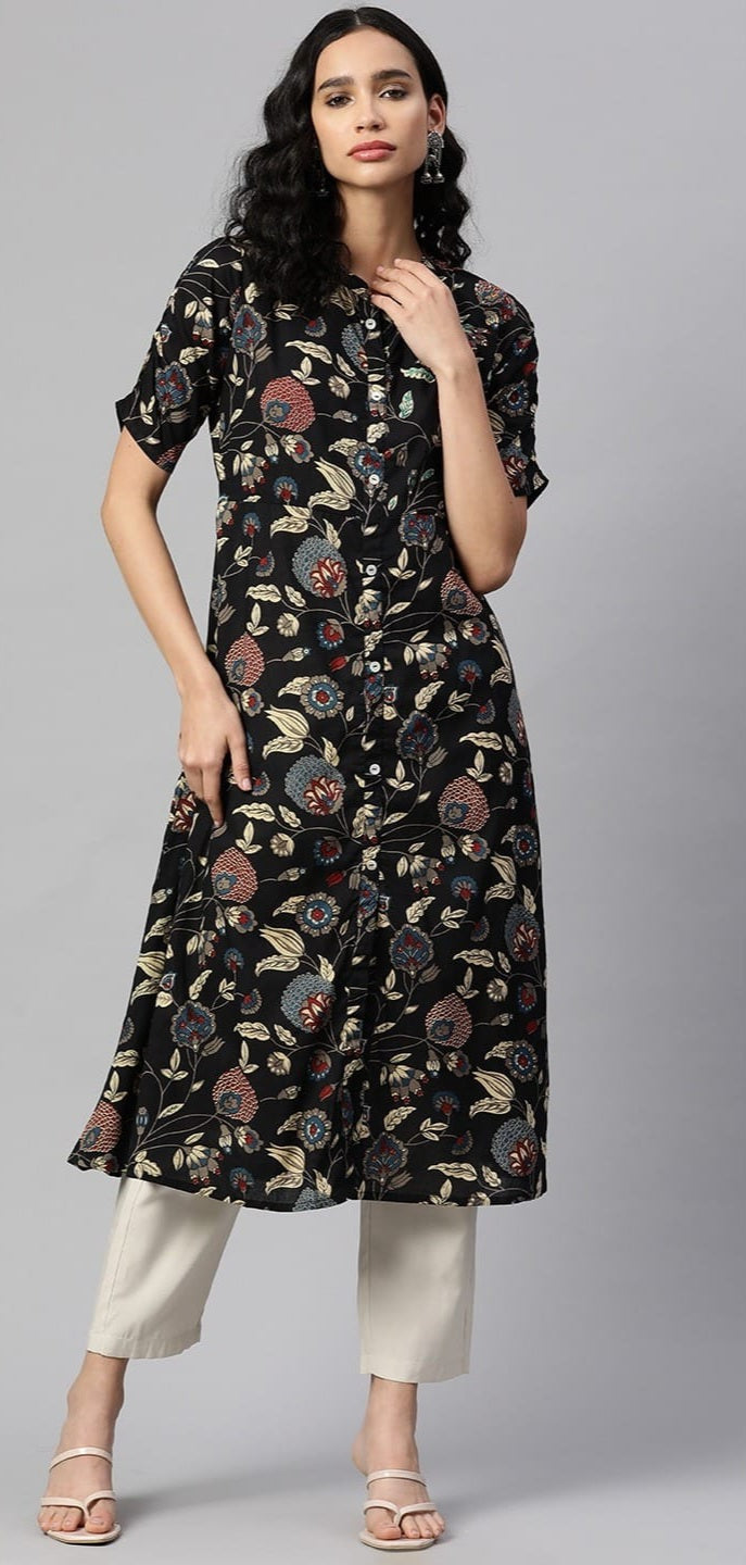 Khadi Cotton Aline Kurti - ALKT94 main image 1
