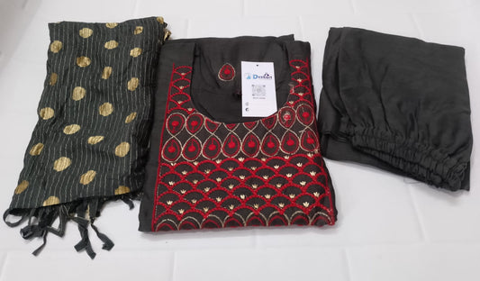 CHST9- Chanderi silk suit