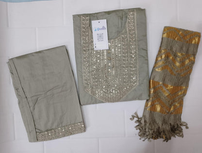 CHST6- Chanderi silk suit
