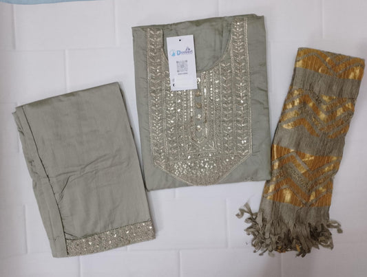CHST6- Chanderi silk suit