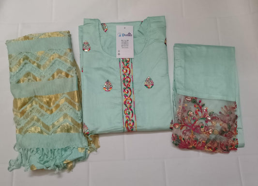 CHST11- Chanderi silk suit