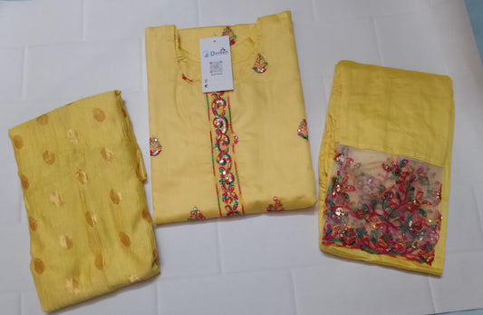 CHST3- Chanderi silk suit