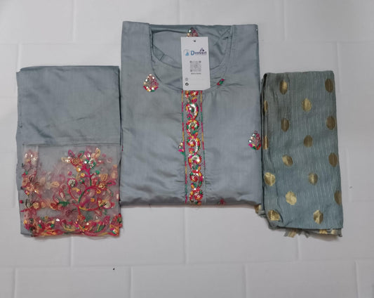 CHST10- Chanderi silk suit