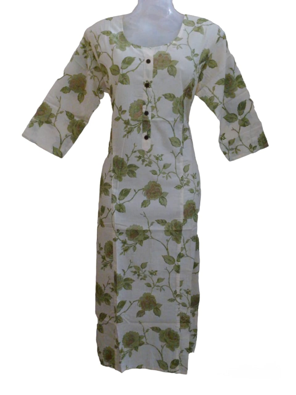 GREEN FLORAL Kurti