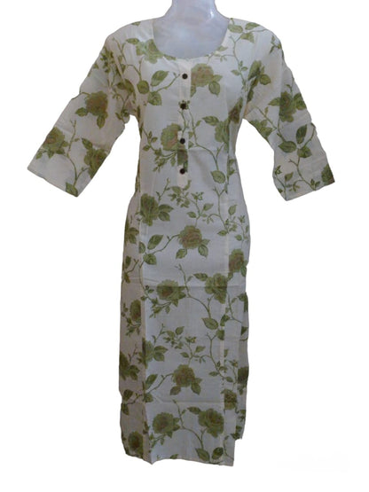 GREEN FLORAL Kurti