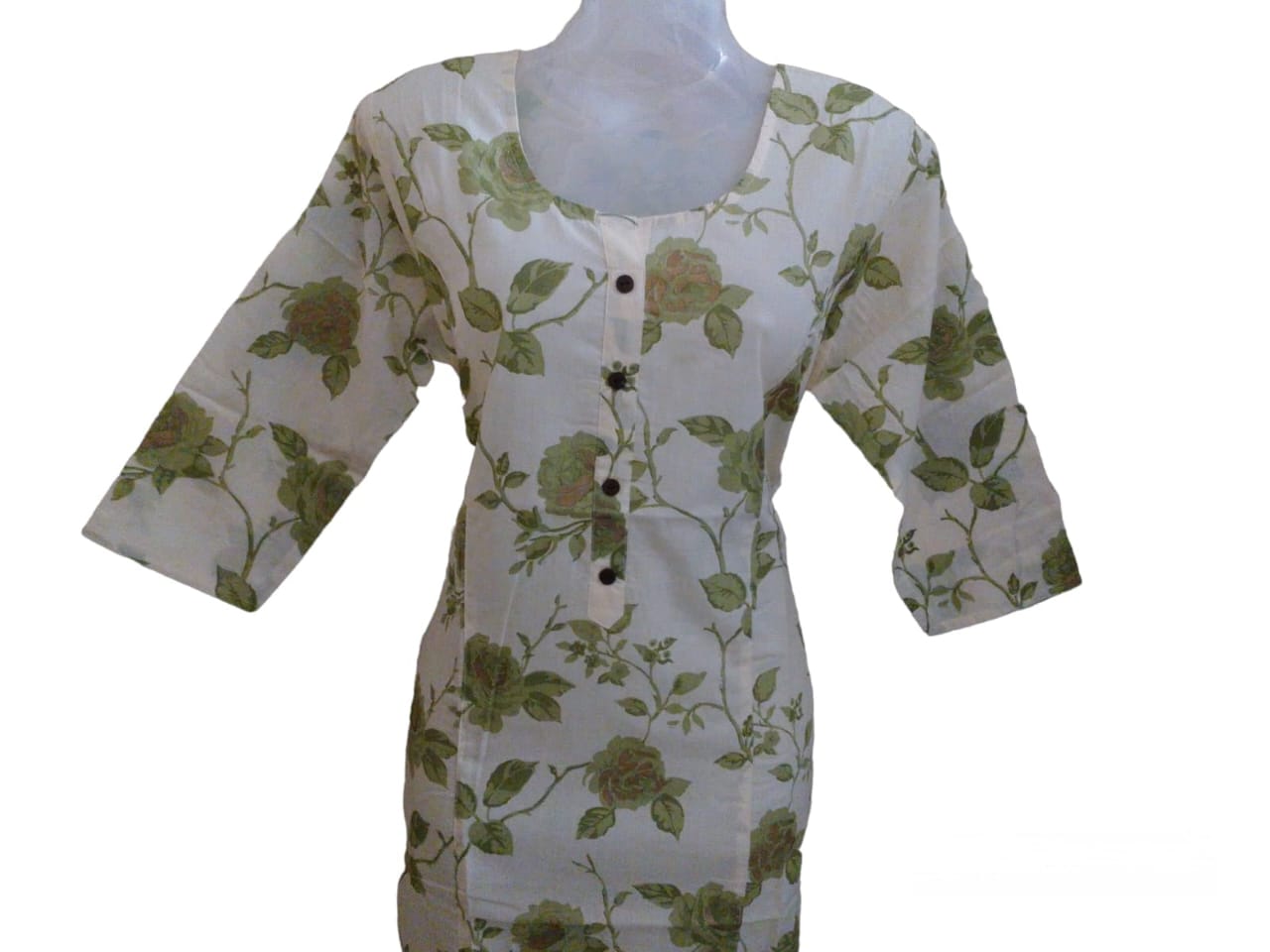 GREEN FLORAL Kurti