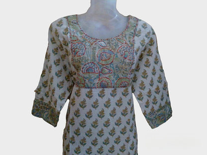KUR7- Patchwork kurti