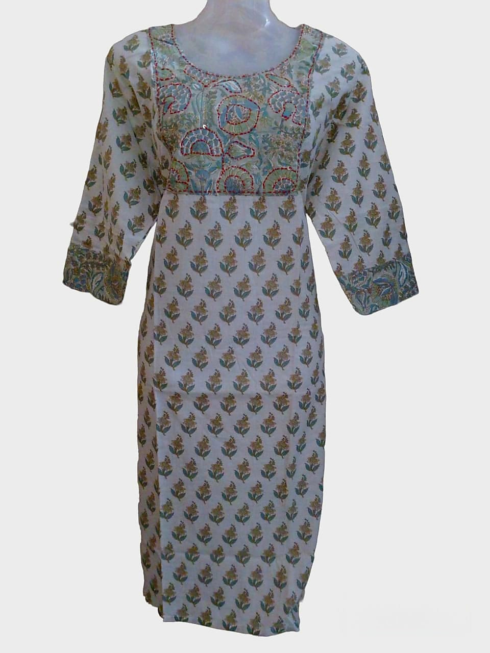 KUR7- Patchwork kurti