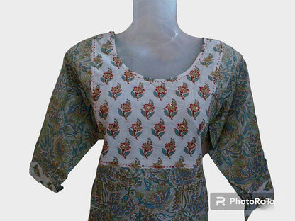 KUR8- Patchwork Kurti