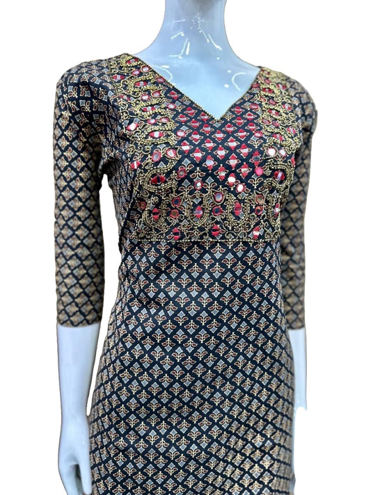 DMAKM1- Aline mirrorwork kurti