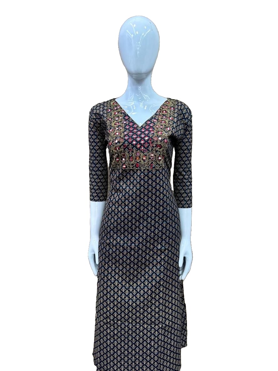 DMAKM1- Aline mirrorwork kurti