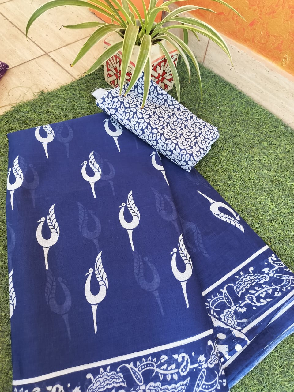 Cotton Mul-mul Saree