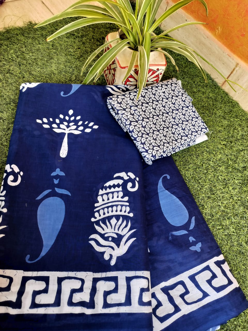 Cotton Mul-mul Saree