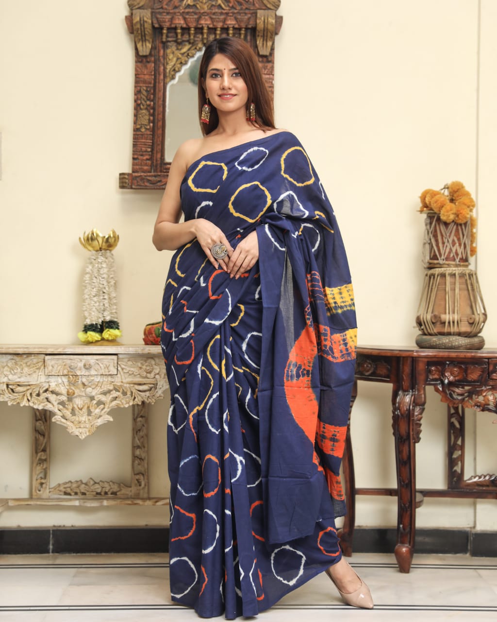 Cotton Mul-mul Saree