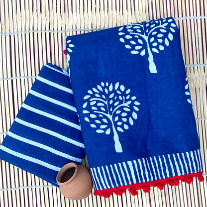 Cotton Mul-mul Saree