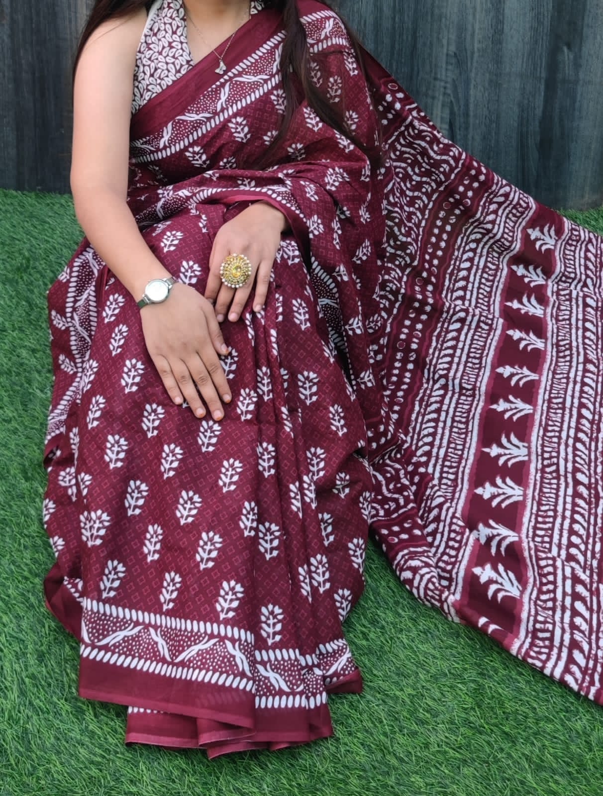 Cotton Mul-mul Saree