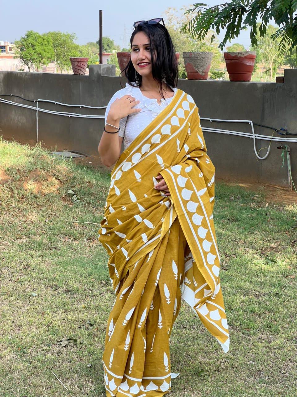 Cotton Mul-mul Saree