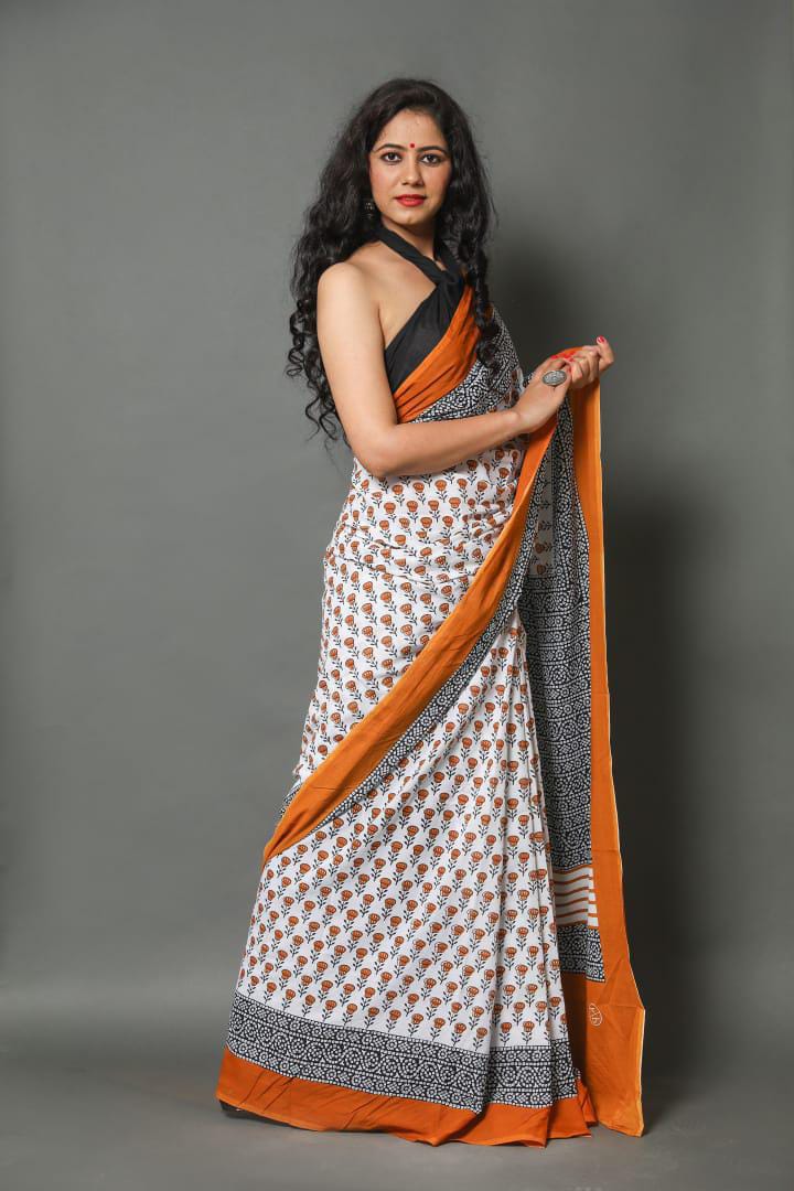 Cotton Mul-mul Saree