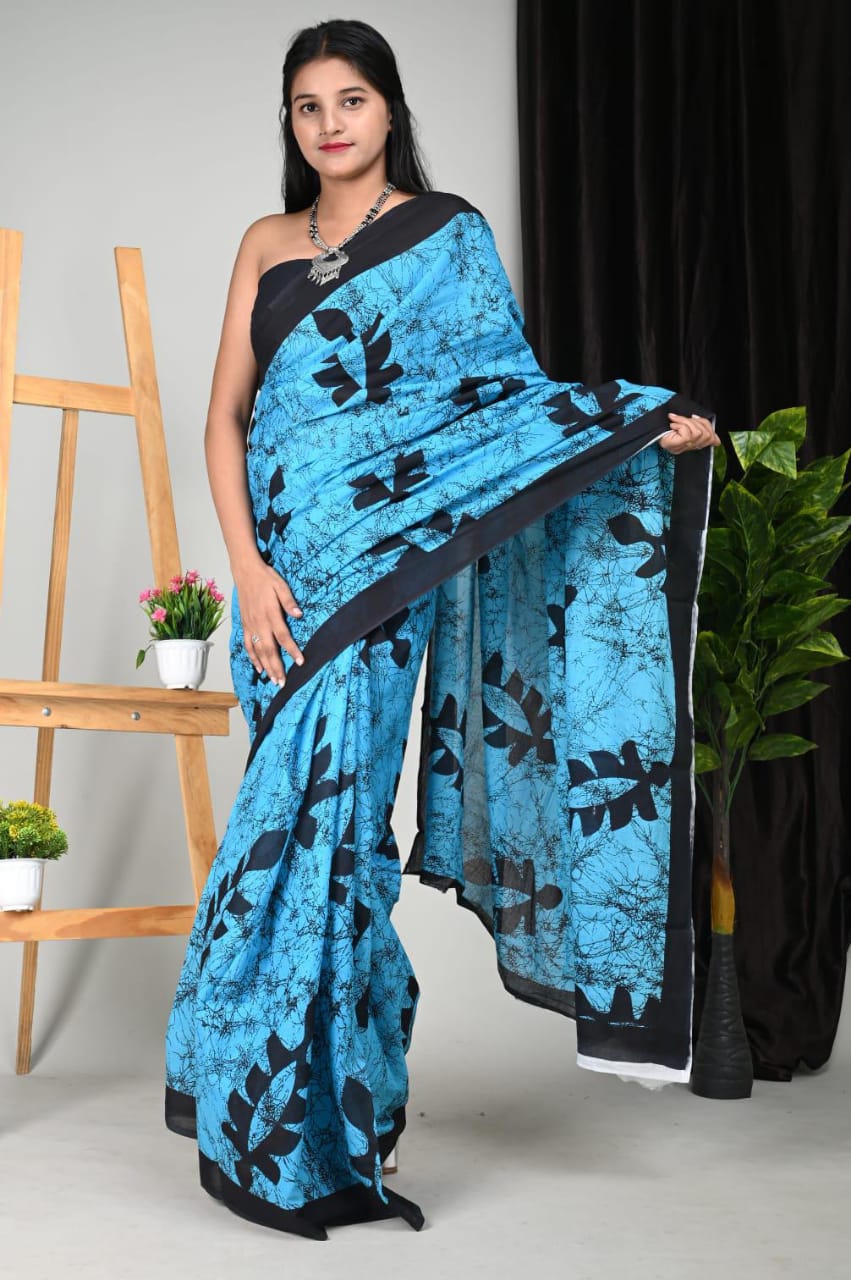 Cotton Mul-mul Saree