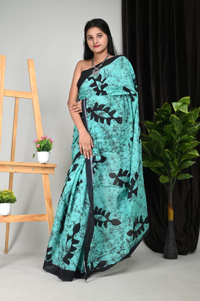 Cotton Mul-mul Saree