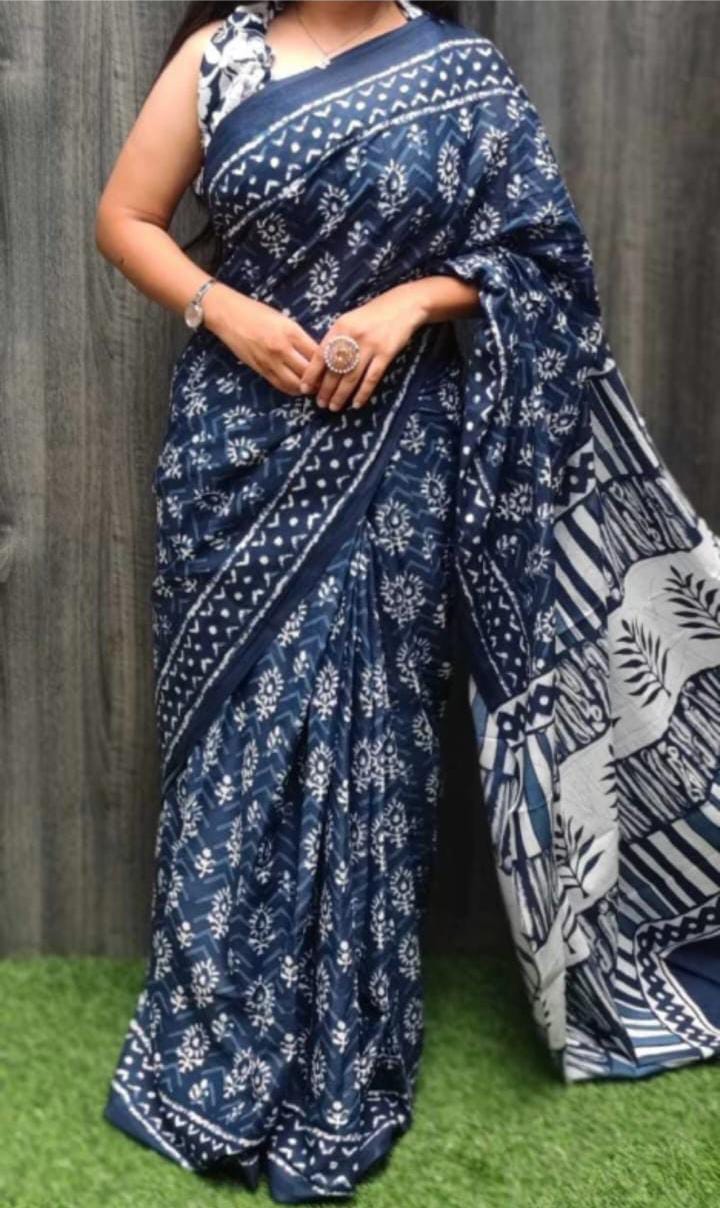 Cotton Mul-mul Saree