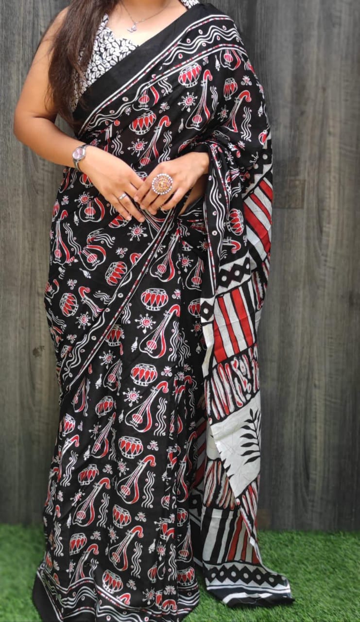 Cotton Mul-mul Saree