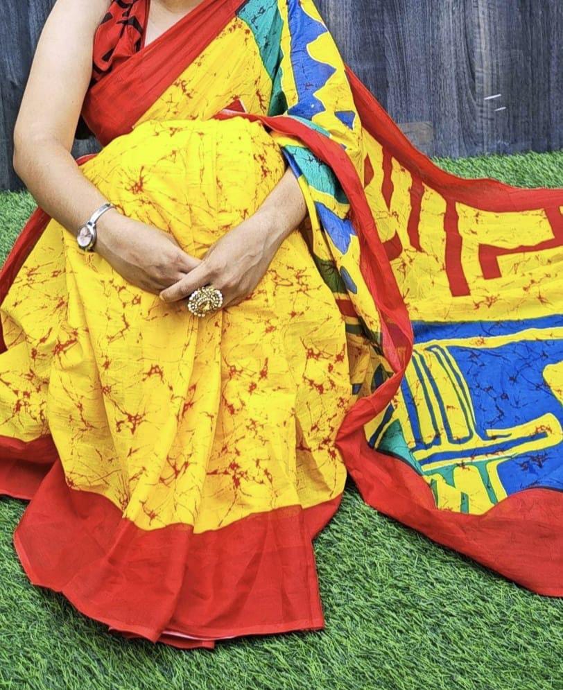 Cotton Mul-mul Saree