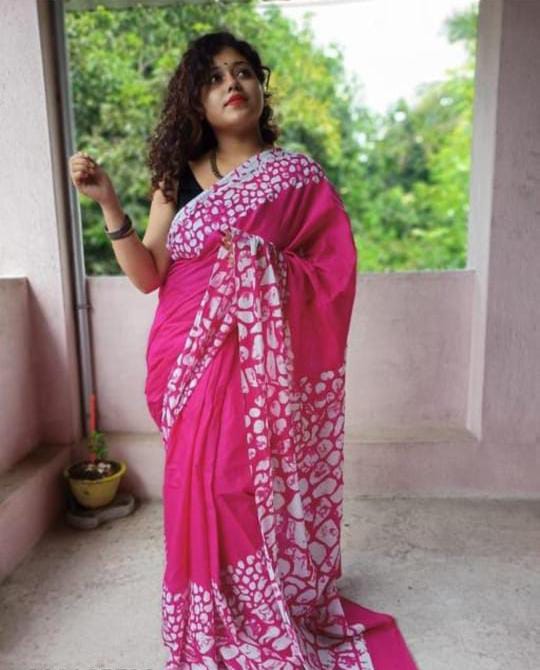 Cotton Mul-mul Saree