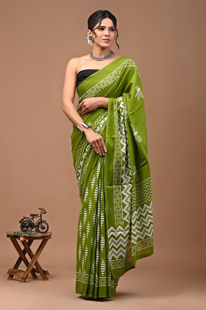 Cotton Mul-mul Saree