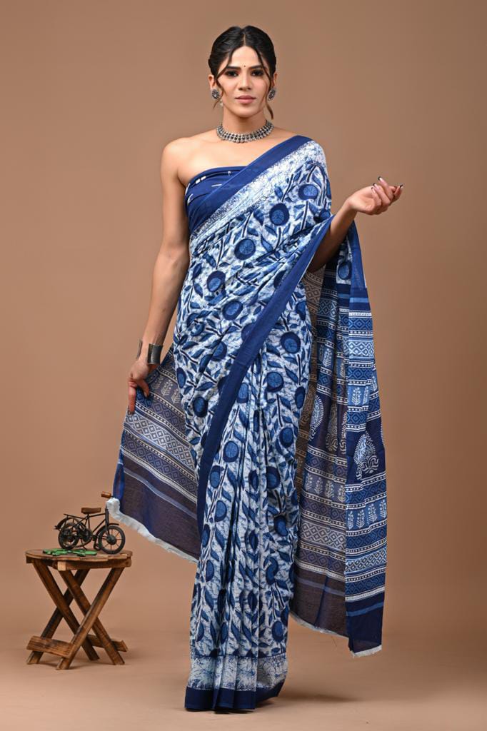 Cotton Mul-mul Saree
