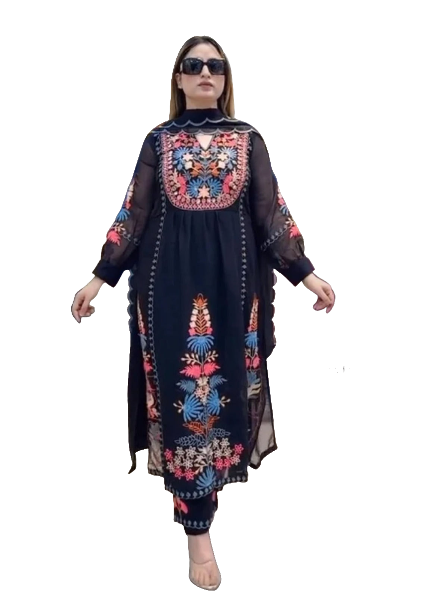 PAKISTANI THREE PCS SUIT👗
