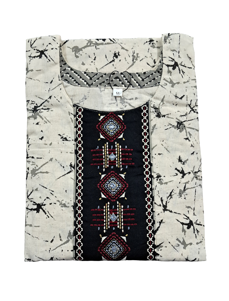 CKUR2- NECKWOK KURTI